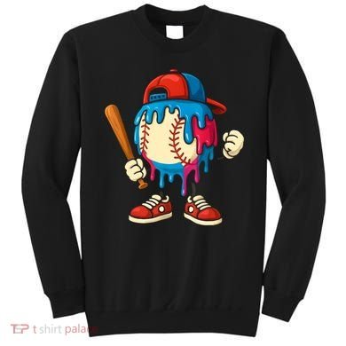 Baseball Drip Boy Ice Cream Drip Sport Game Day  Sweatshirt