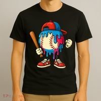 Baseball Drip Boy Ice Cream Drip Sport Game Day  T-Shirt thumb 3