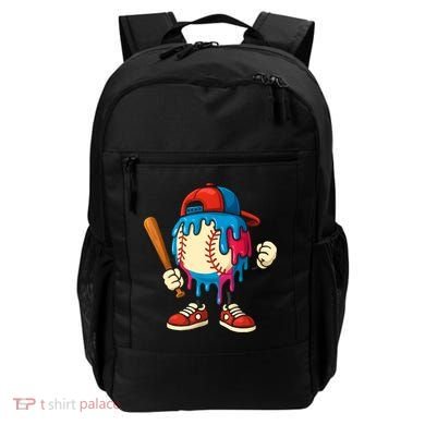 Baseball Drip Boy Ice Cream Drip Sport Game Day  Backpack