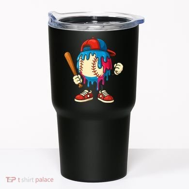Baseball Drip Boy Ice Cream Drip Sport Game Day  Tumbler