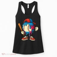 Baseball Drip Boy Ice Cream Drip Sport Game Day  Women's Tank Top thumb 0