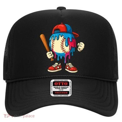 Baseball Drip Boy Ice Cream Drip Sport Game Day  Hat