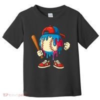 Baseball Drip Boy Ice Cream Drip Sport Game Day  Toddler T-Shirt thumb 0