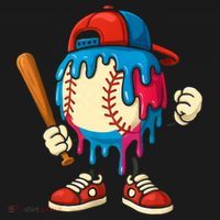 Baseball Drip Boy Ice Cream Drip Sport Game Day  Toddler T-Shirt thumb 4