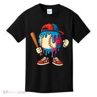 Baseball Drip Boy Ice Cream Drip Sport Game Day  Kids T-Shirt thumb 0