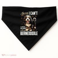 Bernedoodle Dog Breed Pet Sorry, I Can´t I Have Plans USA-Made Doggie Bandana thumb 0