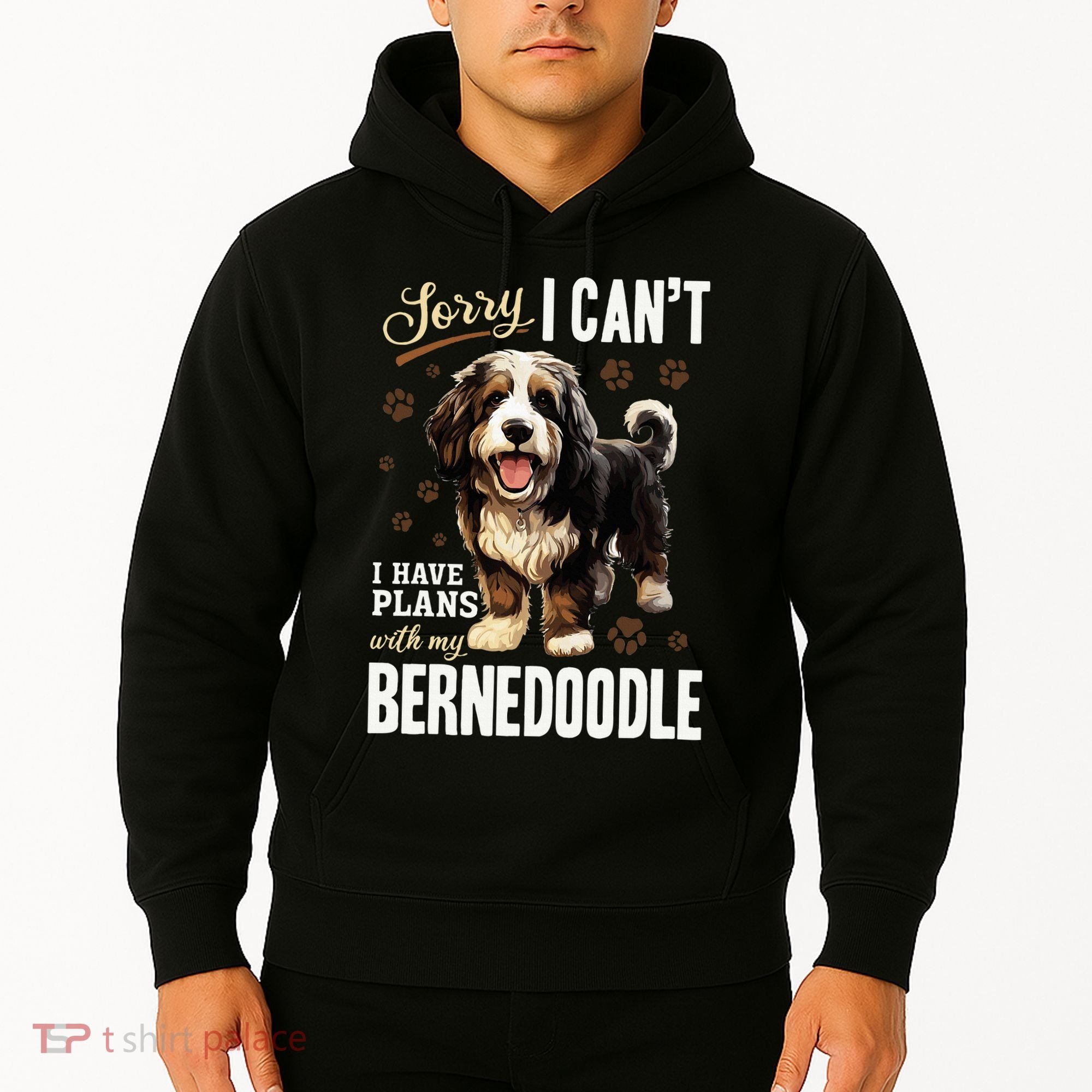 Bernedoodle Dog Breed Pet Sorry, I Can´t I Have Plans Hoodie