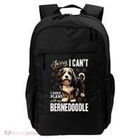 Bernedoodle Dog Breed Pet Sorry, I Can´t I Have Plans Backpack thumb 0