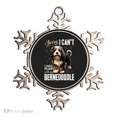Bernedoodle Dog Breed Pet Sorry, I Can´t I Have Plans Ornament