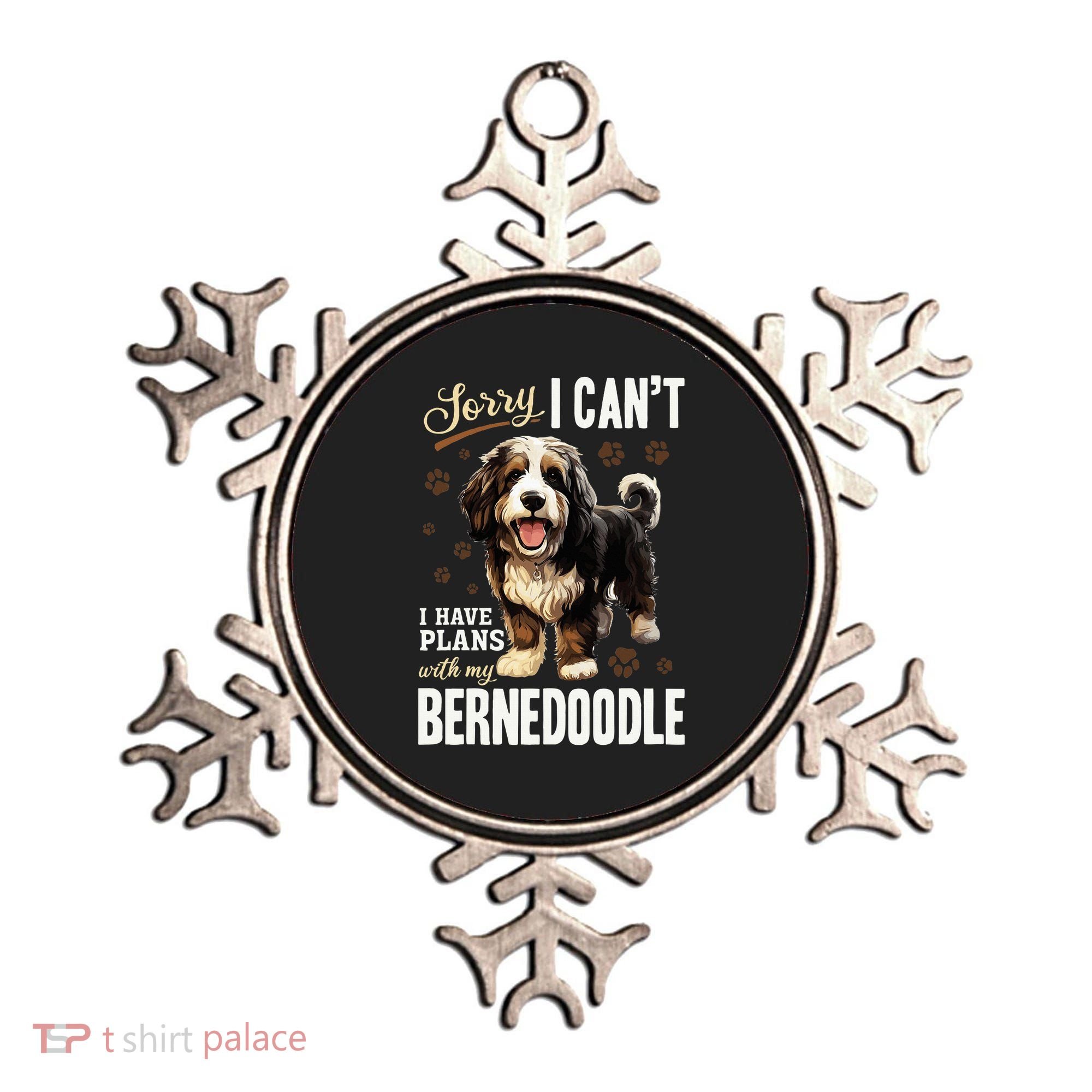 Bernedoodle Dog Breed Pet Sorry, I Can´t I Have Plans Ornament