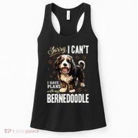 Bernedoodle Dog Breed Pet Sorry, I Can´t I Have Plans Women's Tank Top thumb 0