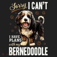 Bernedoodle Dog Breed Pet Sorry, I Can´t I Have Plans Hat thumb 2