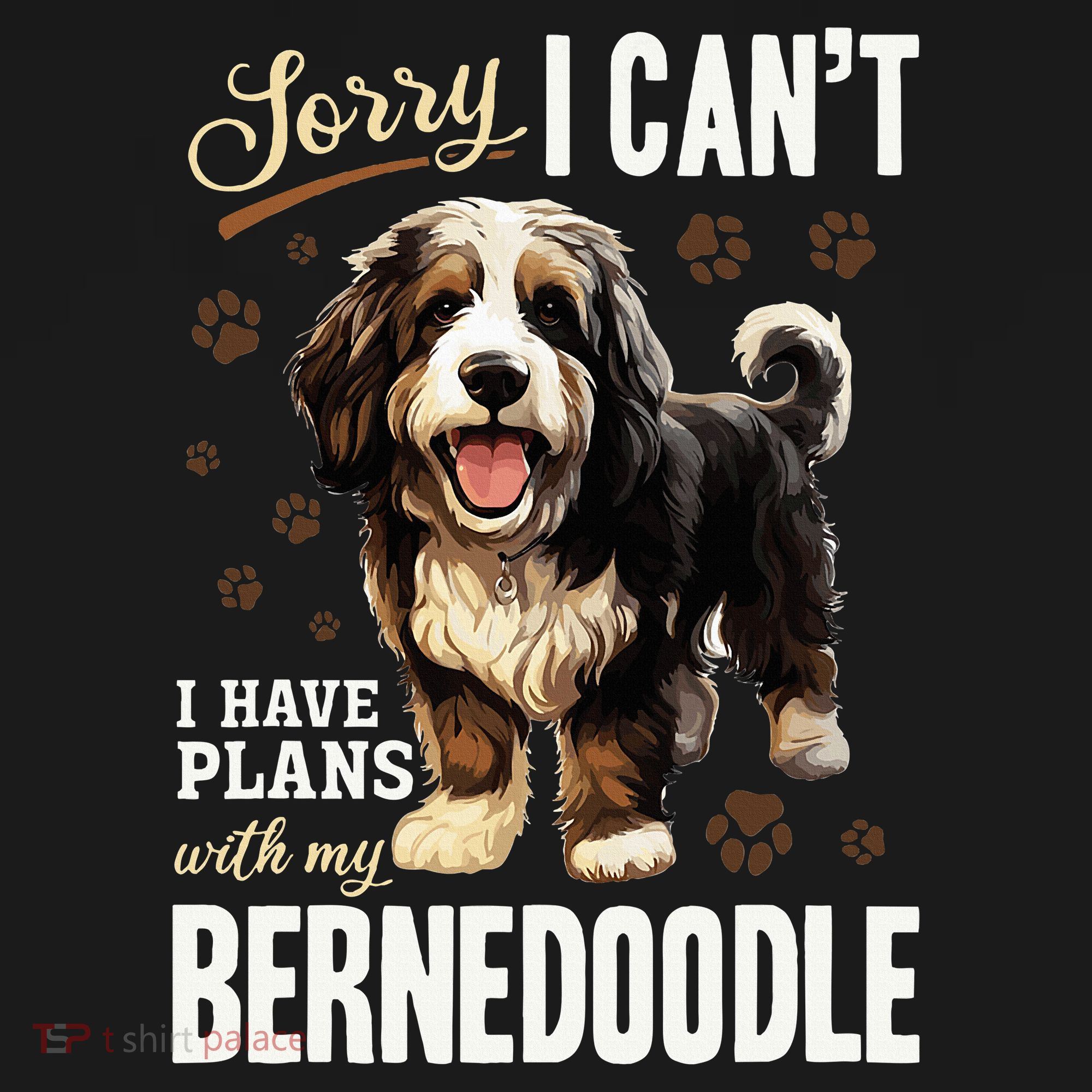 Bernedoodle Dog Breed Pet Sorry, I Can´t I Have Plans Toddler Hoodie