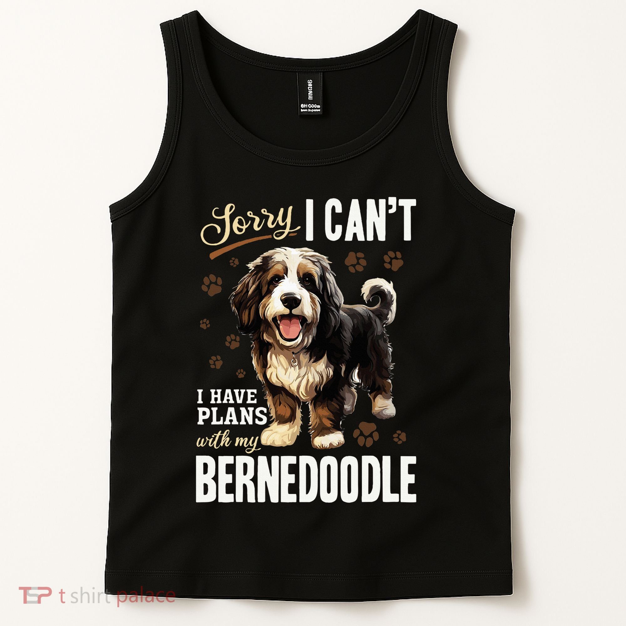 Bernedoodle Dog Breed Pet Sorry, I Can´t I Have Plans Tank Top