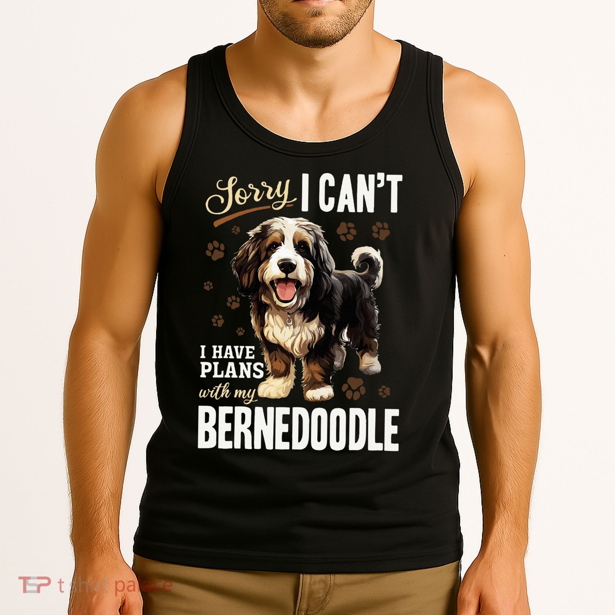 Bernedoodle Dog Breed Pet Sorry, I Can´t I Have Plans Tank Top