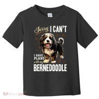 Bernedoodle Dog Breed Pet Sorry, I Can´t I Have Plans Toddler T-Shirt thumb 0