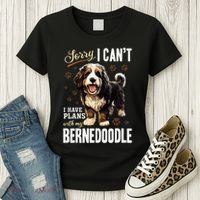 Bernedoodle Dog Breed Pet Sorry, I Can´t I Have Plans Women's T-Shirt thumb 3