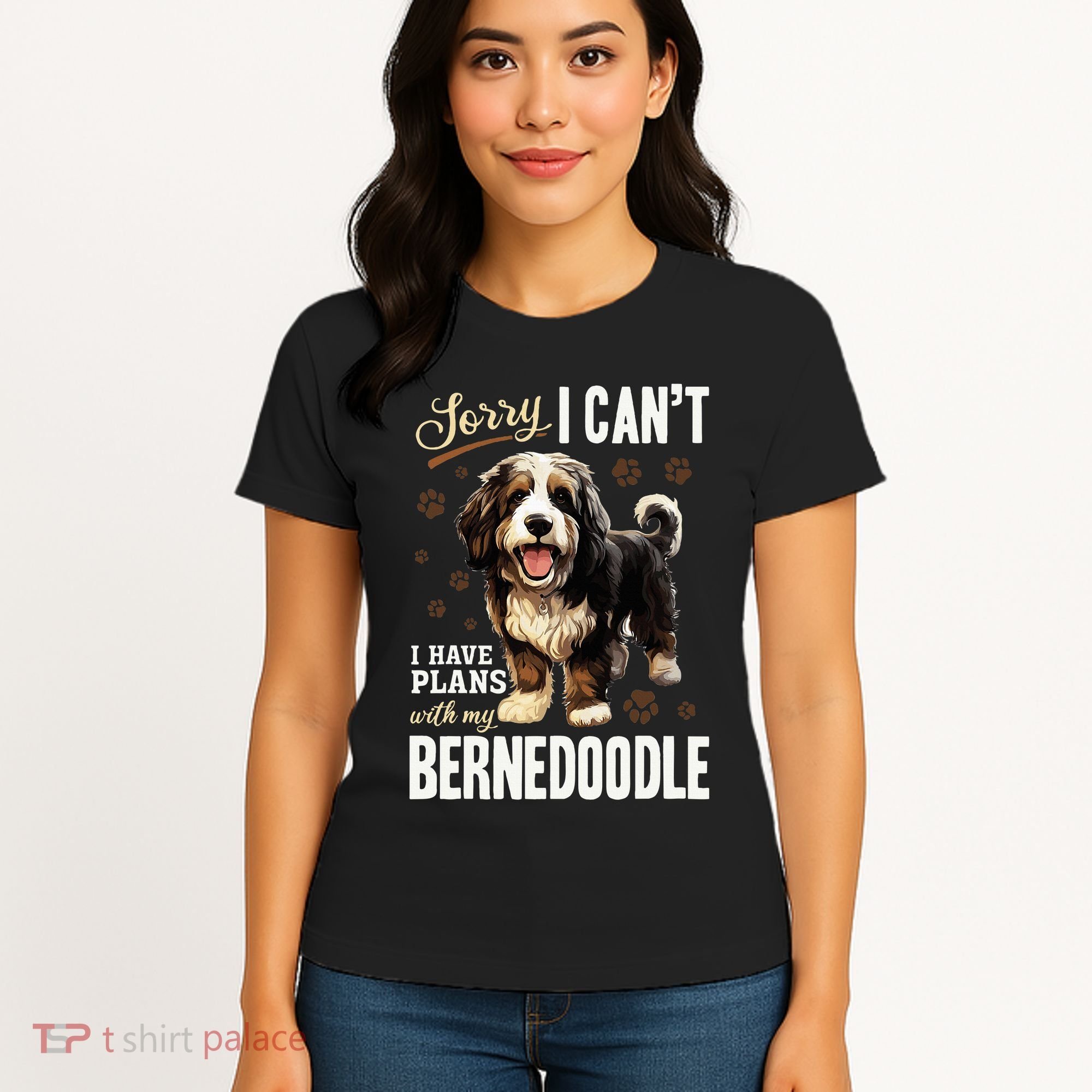 Bernedoodle Dog Breed Pet Sorry, I Can´t I Have Plans Women's T-Shirt