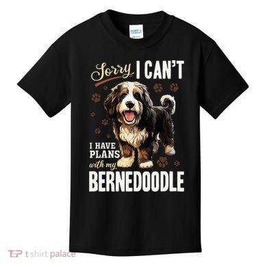 Bernedoodle Dog Breed Pet Sorry, I Can´t I Have Plans Kids T-Shirt