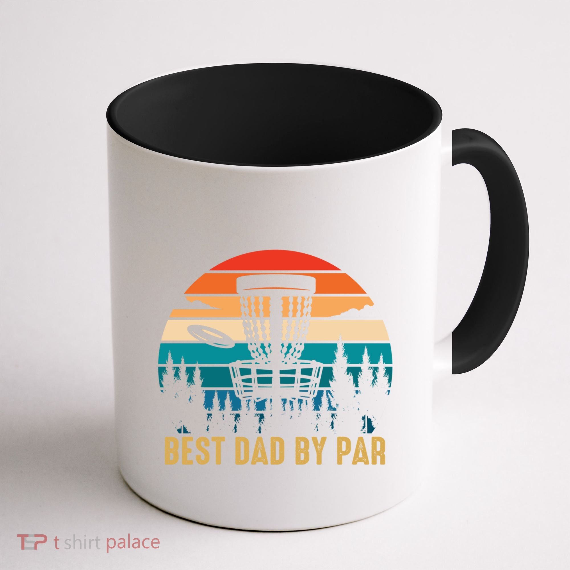 Best Dad By Par Funny Disc Golfing Dad Meaningful Gift Coffee Mug