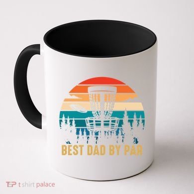 Best Dad By Par Funny Disc Golfing Dad Meaningful Gift Coffee Mug