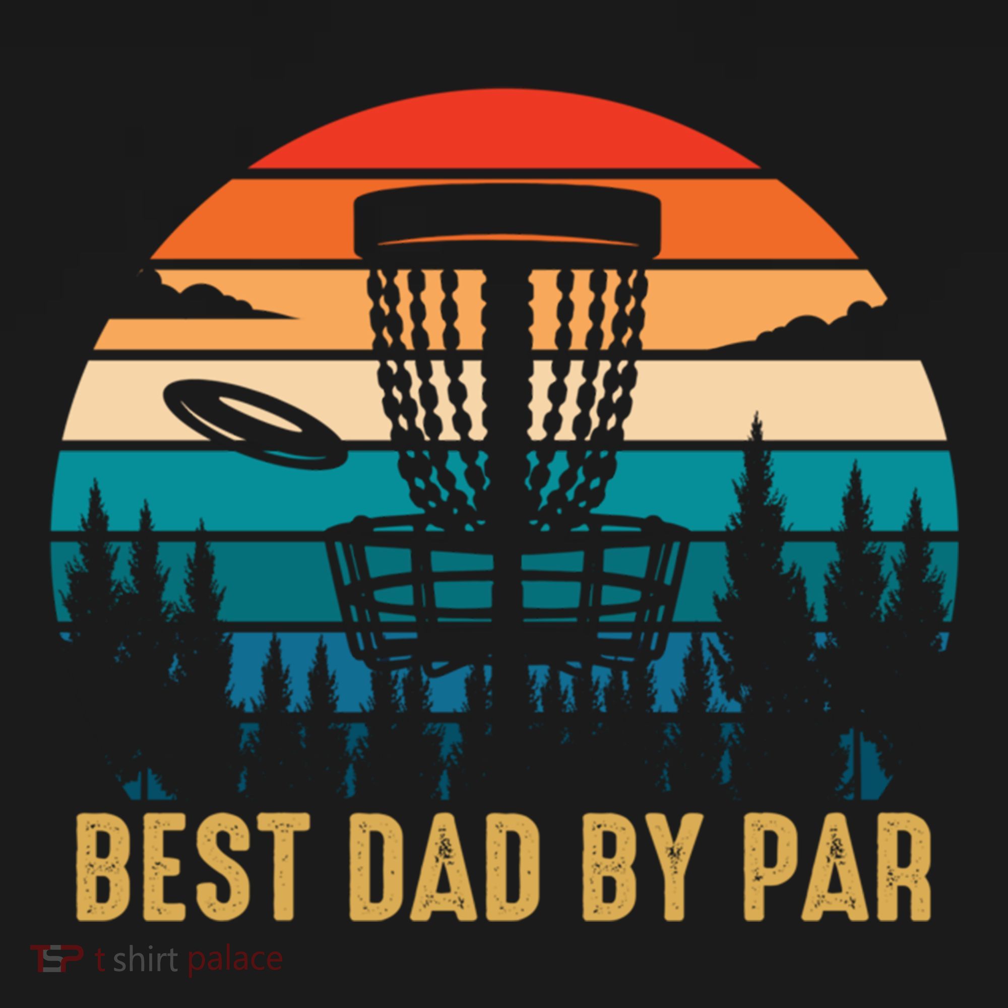 Best Dad By Par Funny Disc Golfing Dad Meaningful Gift Pajama Set