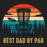 Best Dad By Par Funny Disc Golfing Dad Meaningful Gift Hat thumb 2