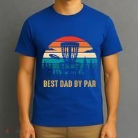Best Dad By Par Funny Disc Golfing Dad Meaningful Gift T-Shirt thumb 3