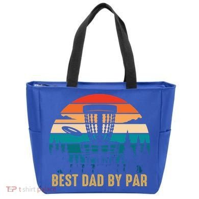 Best Dad By Par Funny Disc Golfing Dad Meaningful Gift Tote Bag