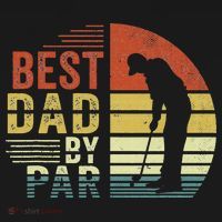 Best Dad By Par Golf Golfer Vintage Father's Day T-Shirt thumb 7