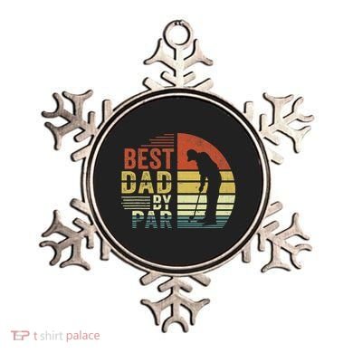 Best Dad By Par Golf Golfer Vintage Father's Day Ornament