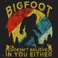 Bigfoot Doesn't Believe In You Either Beanie thumb 2