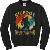 Bigfoot Doesn't Believe In You Either Kids Sweatshirt thumb 0