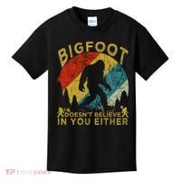 Bigfoot Doesn't Believe In You Either Kids T-Shirt thumb 0