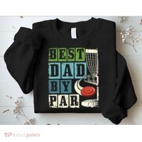 Best Dad By Par Funny Disc Golf Player Flying Disc Golfer Sweatshirt thumb 2
