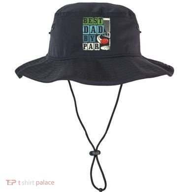 Best Dad By Par Funny Disc Golf Player Flying Disc Golfer Bucket Hat