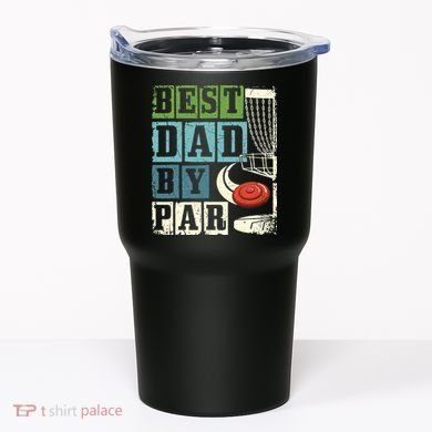 Best Dad By Par Funny Disc Golf Player Flying Disc Golfer Tumbler