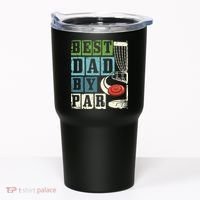 Best Dad By Par Funny Disc Golf Player Flying Disc Golfer Tumbler thumb 0