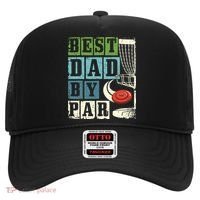 Best Dad By Par Funny Disc Golf Player Flying Disc Golfer Hat thumb 0