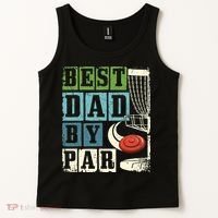 Best Dad By Par Funny Disc Golf Player Flying Disc Golfer Tank Top thumb 2