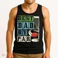 Best Dad By Par Funny Disc Golf Player Flying Disc Golfer Tank Top thumb 3