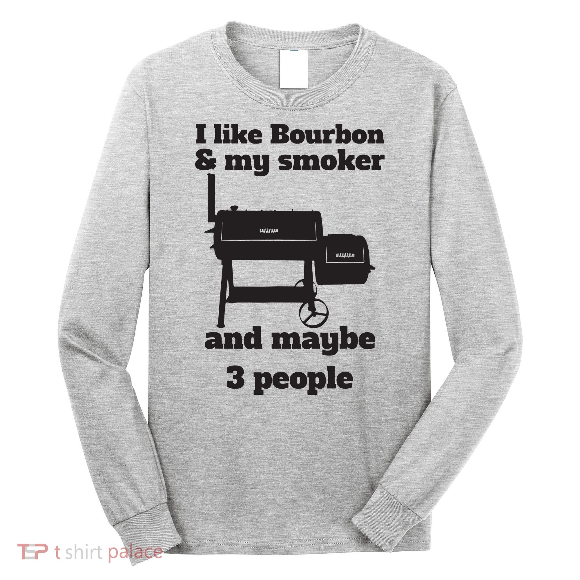 Best Dad BBQ Smoker Grill Lover Bourbon Whiskey Long Sleeve Shirt