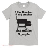 Best Dad BBQ Smoker Grill Lover Bourbon Whiskey T-Shirt thumb 0
