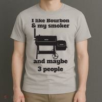 Best Dad BBQ Smoker Grill Lover Bourbon Whiskey T-Shirt thumb 3