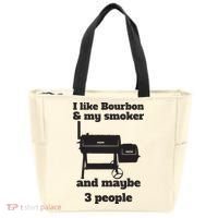 Best Dad BBQ Smoker Grill Lover Bourbon Whiskey Tote Bag thumb 0