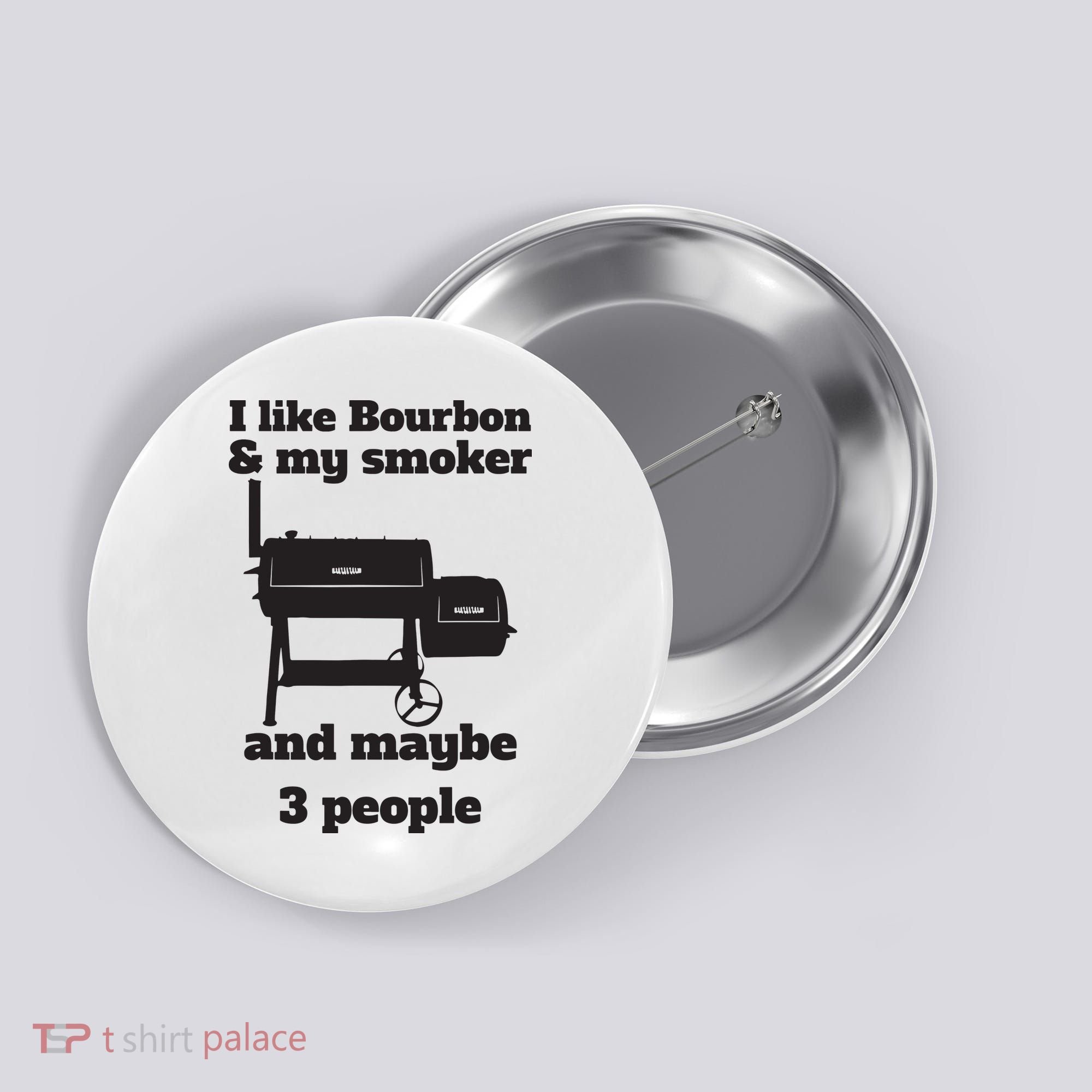 Best Dad BBQ Smoker Grill Lover Bourbon Whiskey Button