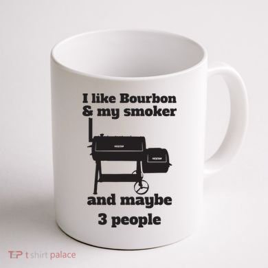 Best Dad BBQ Smoker Grill Lover Bourbon Whiskey Coffee Mug back