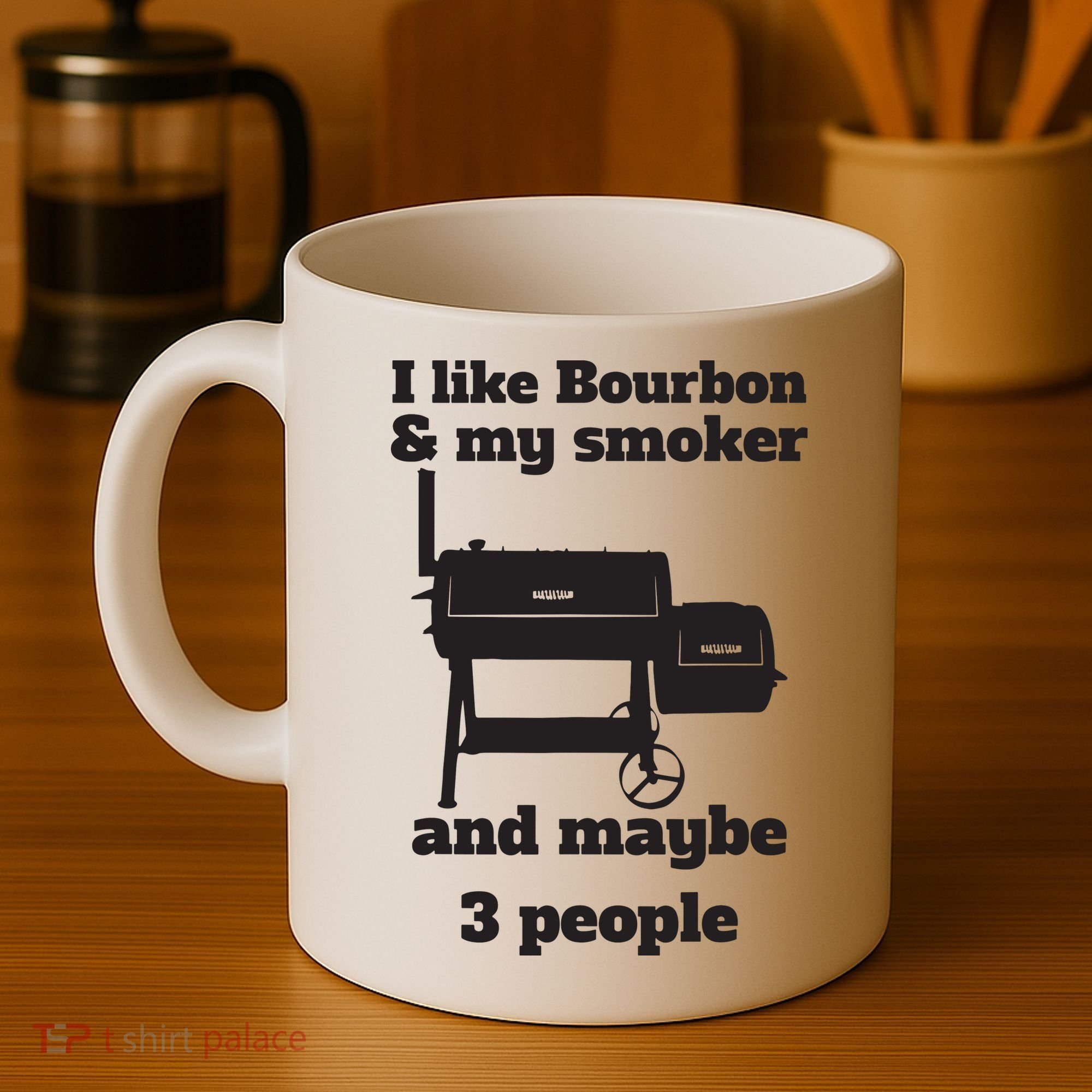 Best Dad BBQ Smoker Grill Lover Bourbon Whiskey Coffee Mug