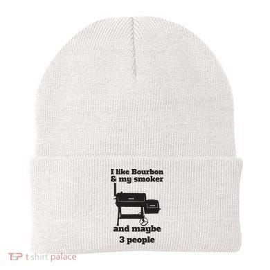 Best Dad BBQ Smoker Grill Lover Bourbon Whiskey Beanie