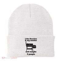 Best Dad BBQ Smoker Grill Lover Bourbon Whiskey Beanie thumb 0